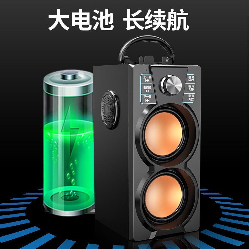 سماعة بلوتوث خارجية سايدا A2 للرقص المربع، ستيريو محمول، كاريوكي محمول، مضخم صوت ثقيل لاسلكي مع ميكروفون - Image 3